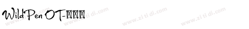 WildPen OT字体转换